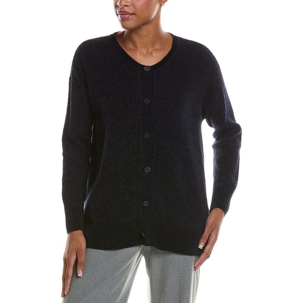 Eileen Fisher Womens  Crew Neck Cardigan